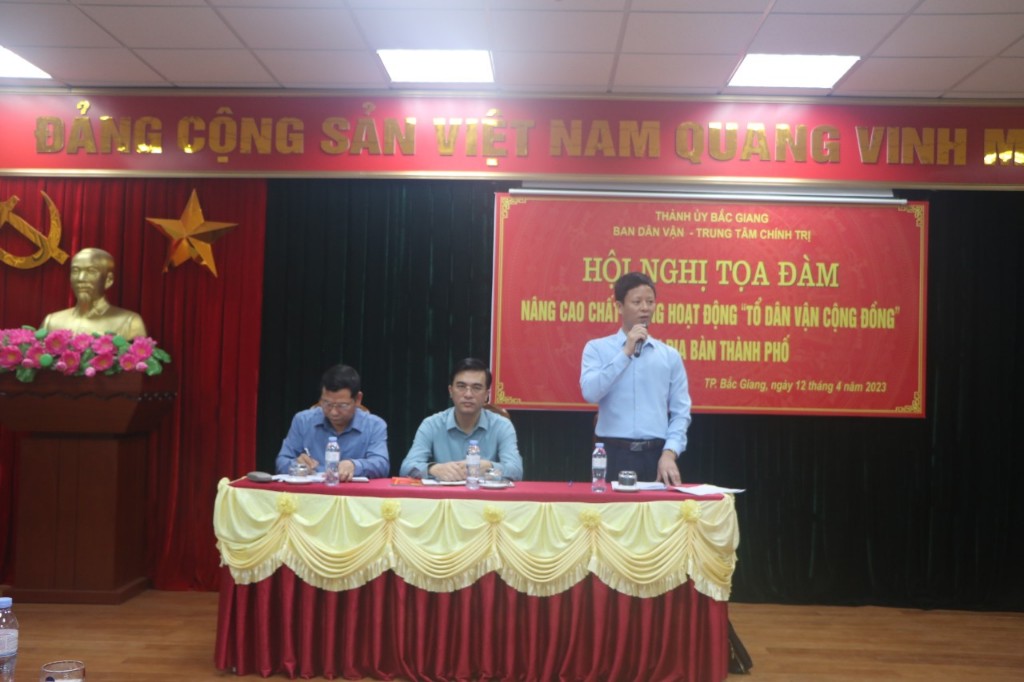 Thành phố Bắc Giang: 100% Tổ trưởng Tổ Dân vận cộng đồng  tham gia tập huấn nghiệp vụ