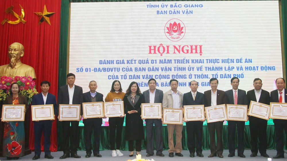Bắc Giang: Khen thưởng 51 tổ dân vận cộng đồng